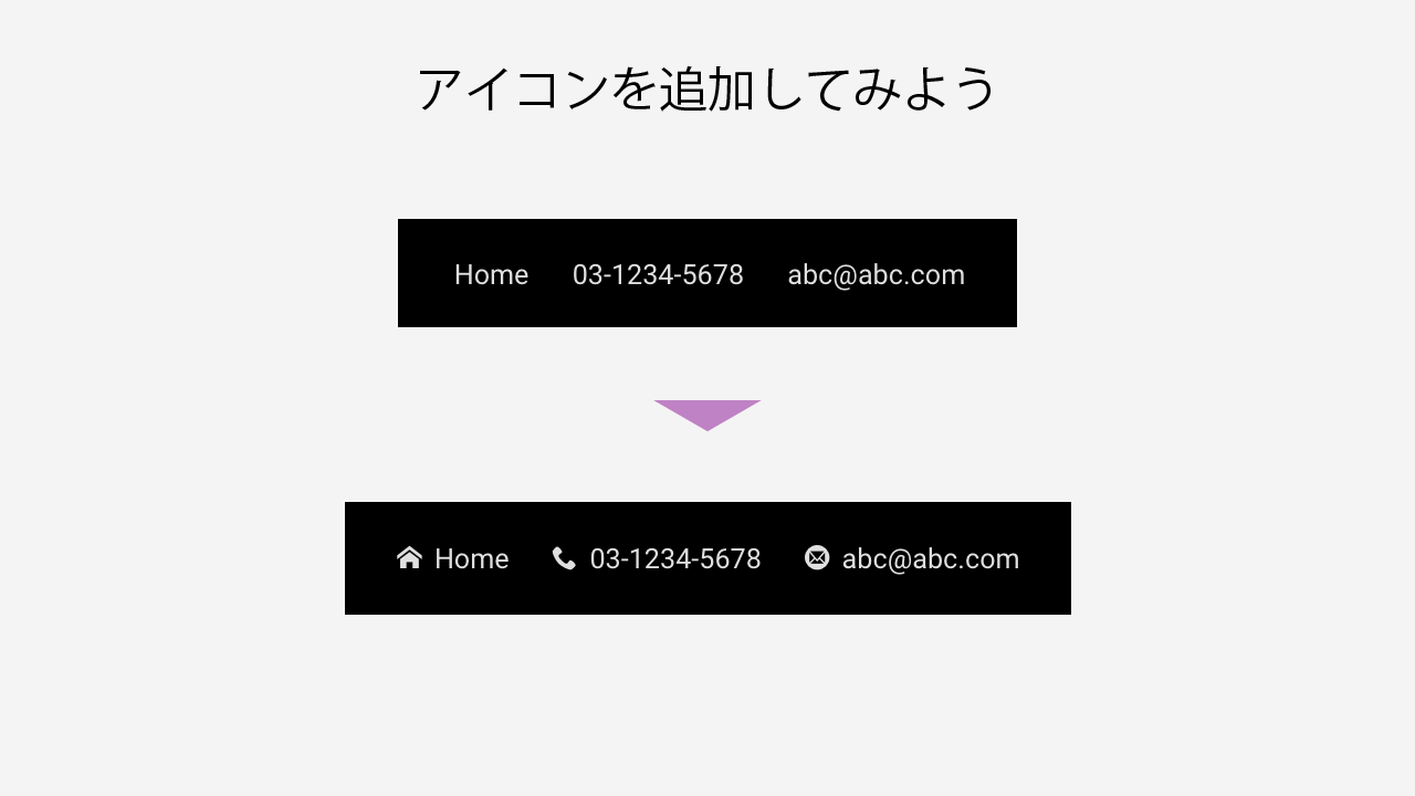 [Nishiki Pro]ヘッダーのメニューに電話番号やメールアドレスを表示する際にアイコンも表示してみよう | サポトピア